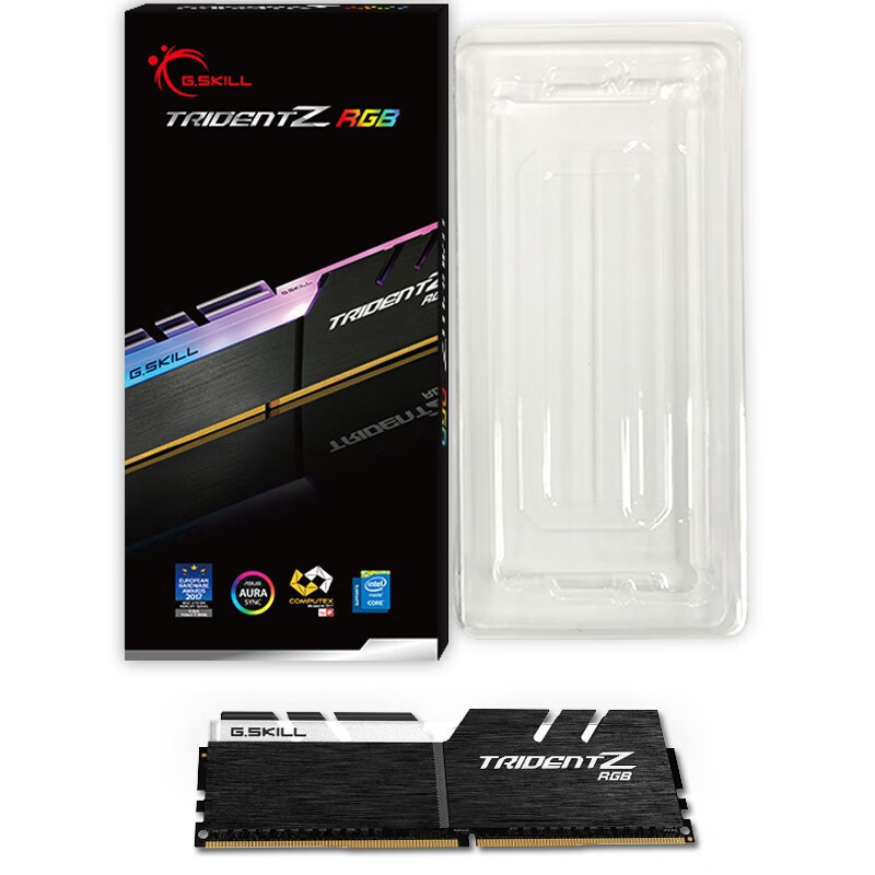 芝奇（G.SKILL）16GB DDR4 3200频率 台式机内存条-幻光戟RGB灯条(C16)