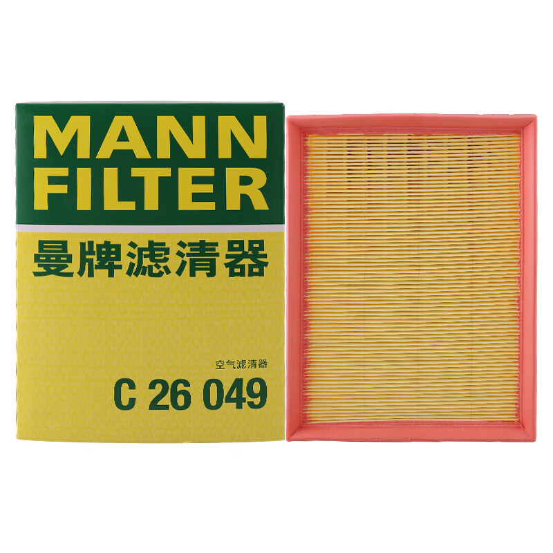 曼牌(MANNFILTER)空气滤清器/空气滤芯/空滤C26049适用荣威350 1.5L 1.5T 360名爵MG5锐行GT