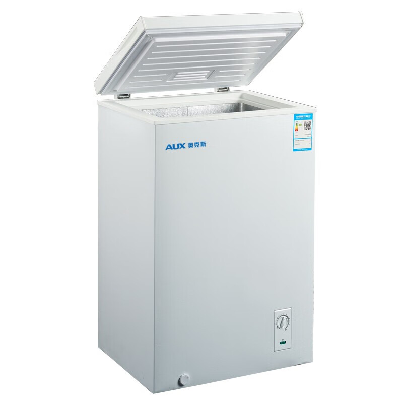 奥克斯（AUX）家用商用冰柜 冷藏冷冻迷你小型卧式小冷柜 节能保鲜冰箱 BC/BD80K108L 80升单温柜