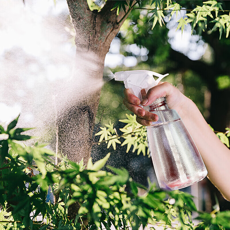 花沃里 500ml喷壶 水柱/雾状2用小喷壶 手持喷雾器 园艺浇花家居清洁喷水壶酒精消毒可用理发化妆喷壶 樱花粉