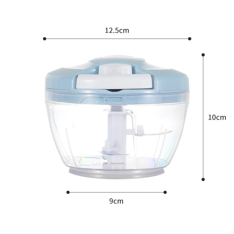 极度空间 多功能碎菜器切菜器手动绞肉机家用厨房拉蒜器绞菜搅碎菜机蒜泥器绞馅 520ML