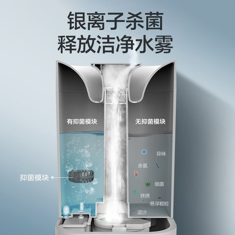 美的（Midea）空氣加濕器臥室 智能恒濕 銀離子殺菌 上加水易清潔 家用香薰補水SC-3C40B