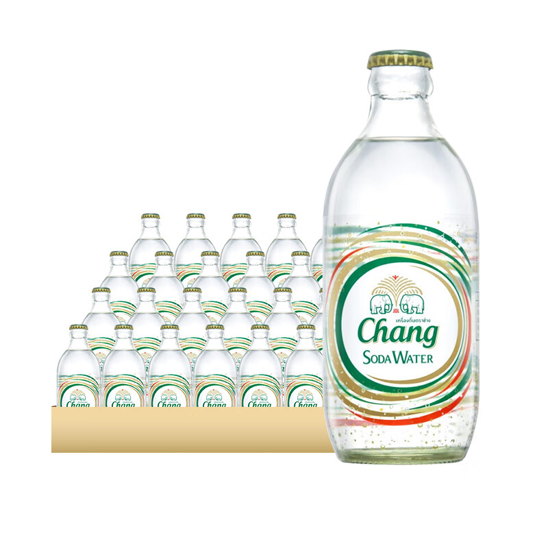 泰象牌大象（chang）含气苏打水 325ml*24瓶/箱 泰国进口气泡水 1号会员店