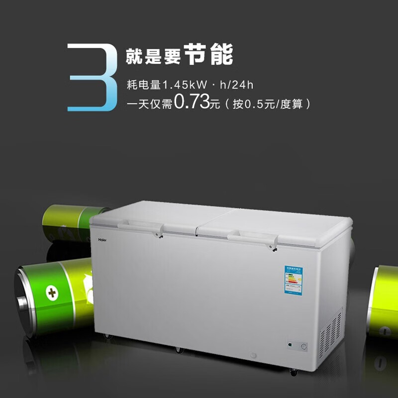 海爾（Haier）冰柜家用商用臥式大容量保鮮冷凍冷藏轉(zhuǎn)換冷柜 BC/BD-519HCM