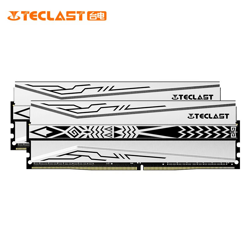 台电（TECLAST）32GB(16G×2)套装 DDR4 3200 台式机内存条 极光系列图腾马甲条双通道游戏型