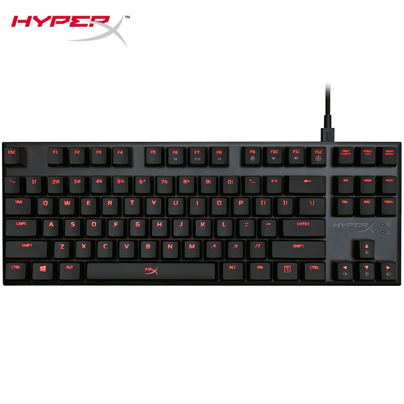 金士顿(Kingston) HyperX 阿洛伊专业版 87键青轴 机械键盘 游戏键盘 吃鸡键盘