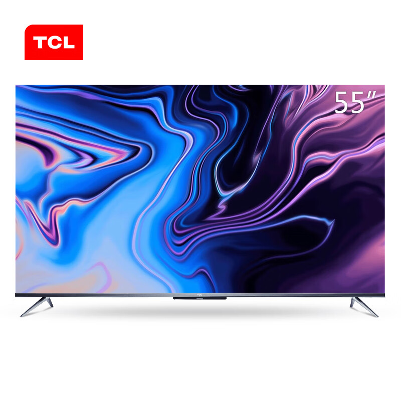 TCL电视 55T780 55英寸 液晶平板电视机 超薄金属智慧全面屏 原色高色域 8K解码 2+32GB大内存 专卖店专供