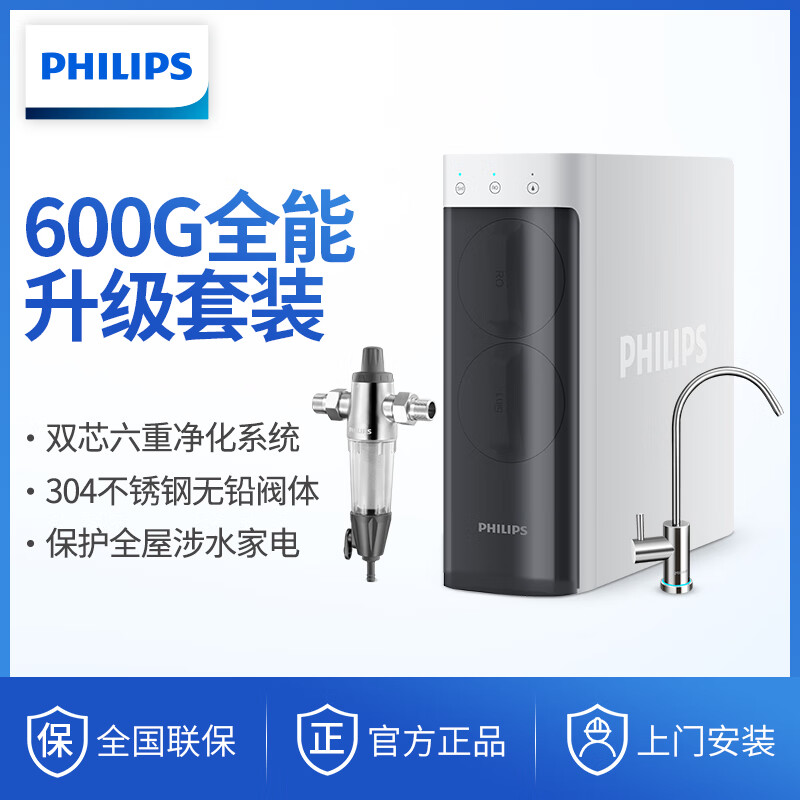 良心评测飞利浦小方盒SRO600净水器600G净水机 AUT3036质量好不好？解密怎么样呢？爆料真实使用心得怎么样？使用评价好吗？