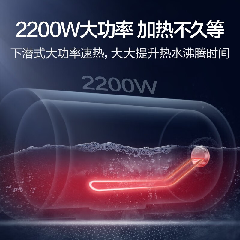 海尔（Haier）50升电热水器2200W大功率 专利防电墙 金刚三层胆 钼金加热管 EC5001-B1