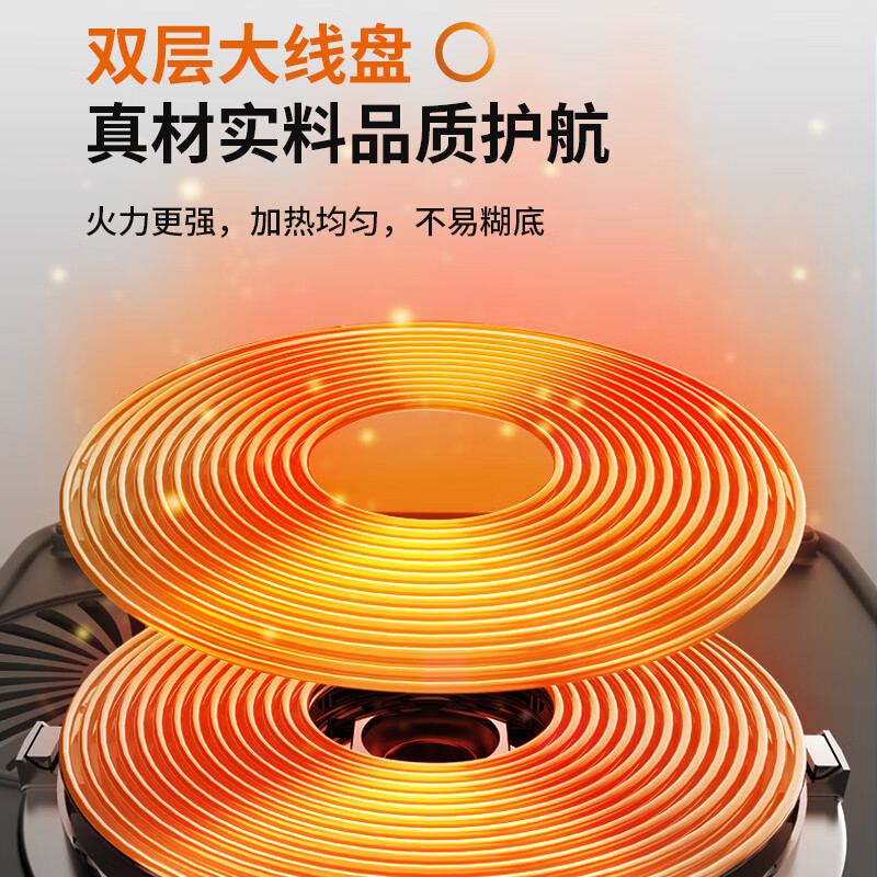 九阳(Joyoung)电磁炉 电磁灶 一键爆炒2200W 家用火锅炉 大功率  九档火力 定时 除菌C21S-C2130