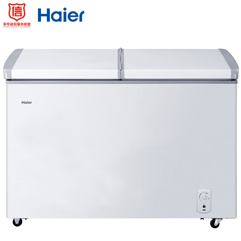 海尔（Haier） 215升蝶形门双箱双温区冰柜 家用商用二合一冷柜 FCD-215SEA