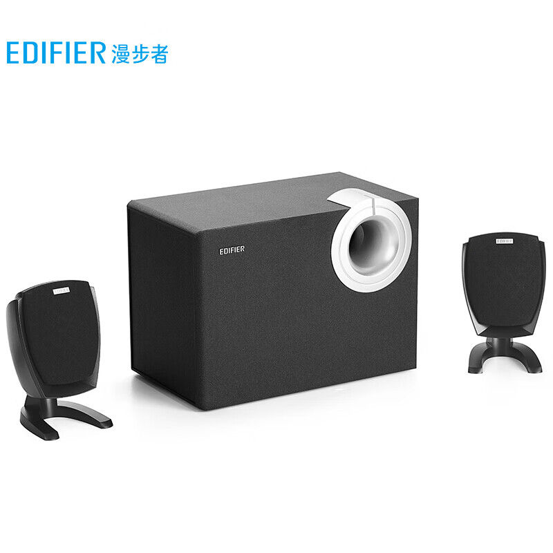 漫步者（EDIFIER） R201T06 2.1聲道 多媒體音箱 音響 電腦音箱 黑色