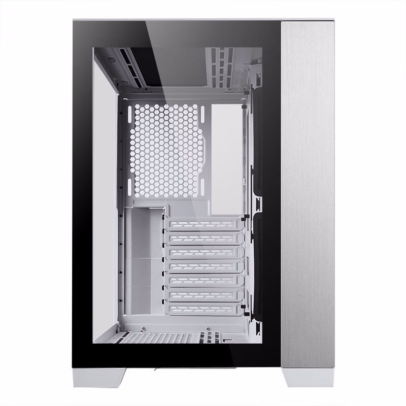 LIANLI 联力 包豪斯mini 白 小型ATX电脑机箱 模块化后板/多安装模式/支持ATX主板、SFX电源、水冷、四面防尘