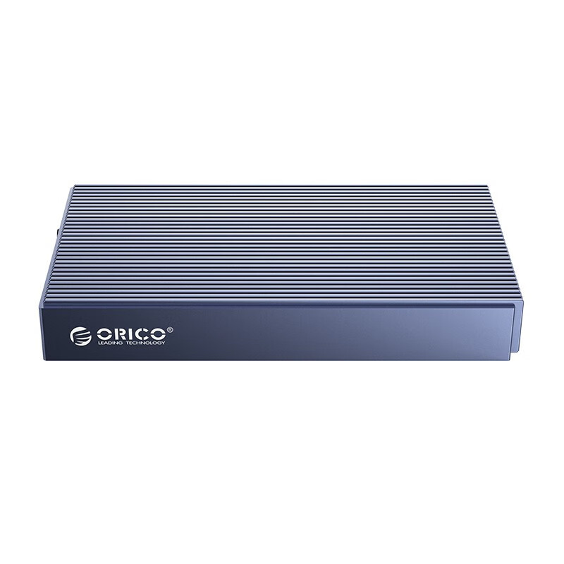 奥睿科(ORICO)M.2 NVMe移动硬盘盒Type-C3.1接口双盘位SSD固态外置硬盘盒子 全铝灰色M2P2J-C3