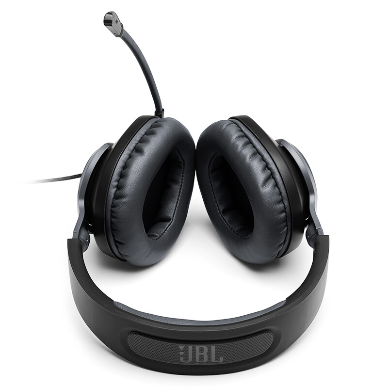 JBL 量子系列Q100 头戴式游戏耳机电竞耳麦 QUANTUM有线电脑耳机带麦克风话筒 绝地求生吃鸡耳麦黑色