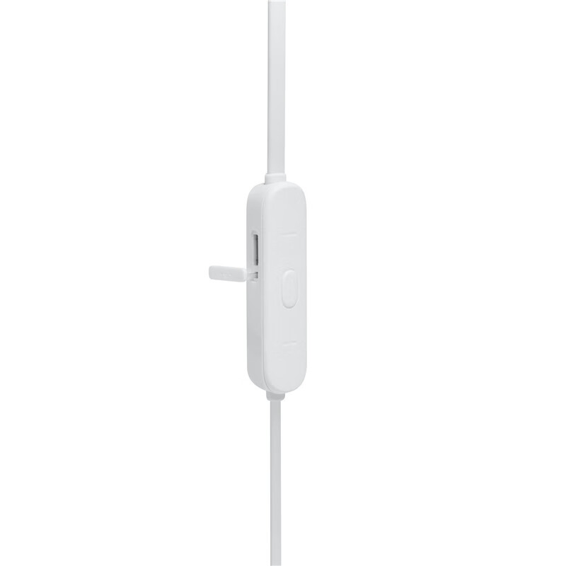 JBL T115BT 入耳式蓝牙无线耳机 运动手机游戏耳机 苹果安卓手机耳机 金属钛振膜 跑步磁吸式带麦 白色