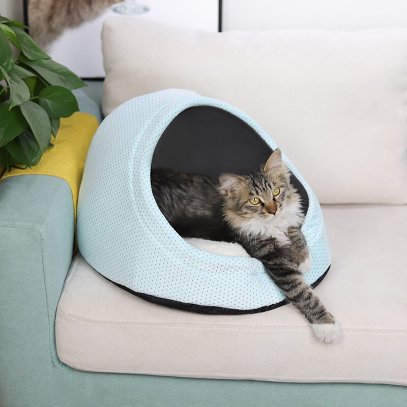 谈谈迪熊先生 猫窝狗窝 猫咪睡袋猫房子半封闭式宠物笼内窝床狗窝四