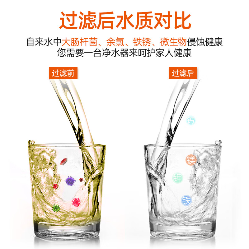 蘇泊爾（SUPOR）凈水器 家用廚房自來(lái)水過(guò)濾器水龍頭超濾凈水機(jī) U501