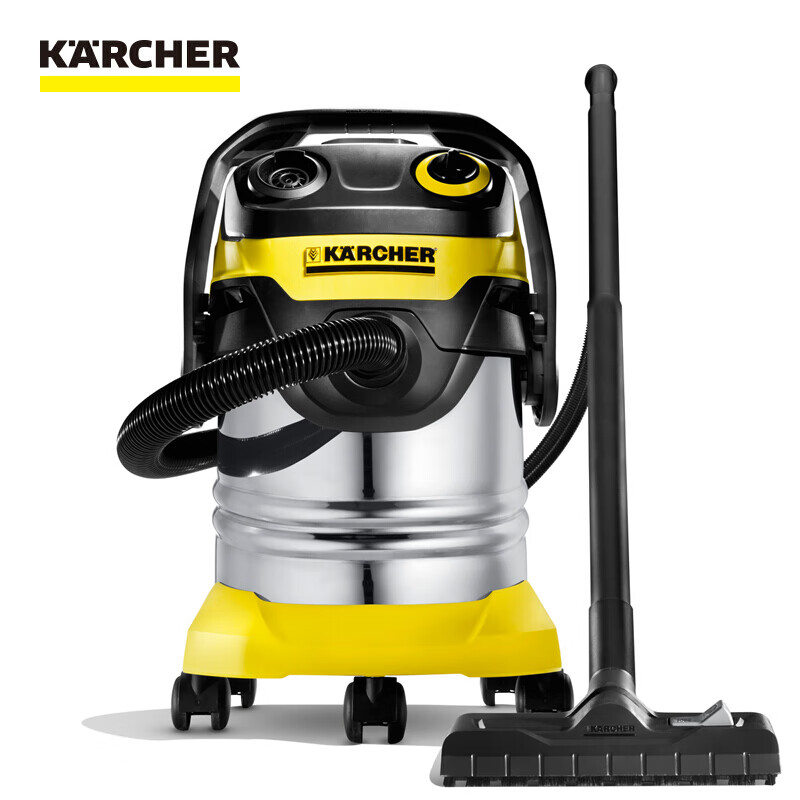 ?KARCHER卡赫 原装进口干湿吹三用大功率大吸力家用商用吸尘器桶式德国凯驰集团WD5豪华版