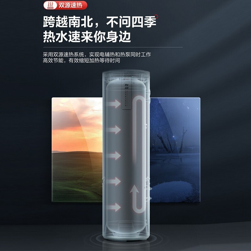 【冠軍單品】海爾出品統(tǒng)帥（Leader）空氣能熱水器家用空氣源熱泵熱水器空氣能熱水器商用海爾出品 【一級能效】智顏200升 帶電輔