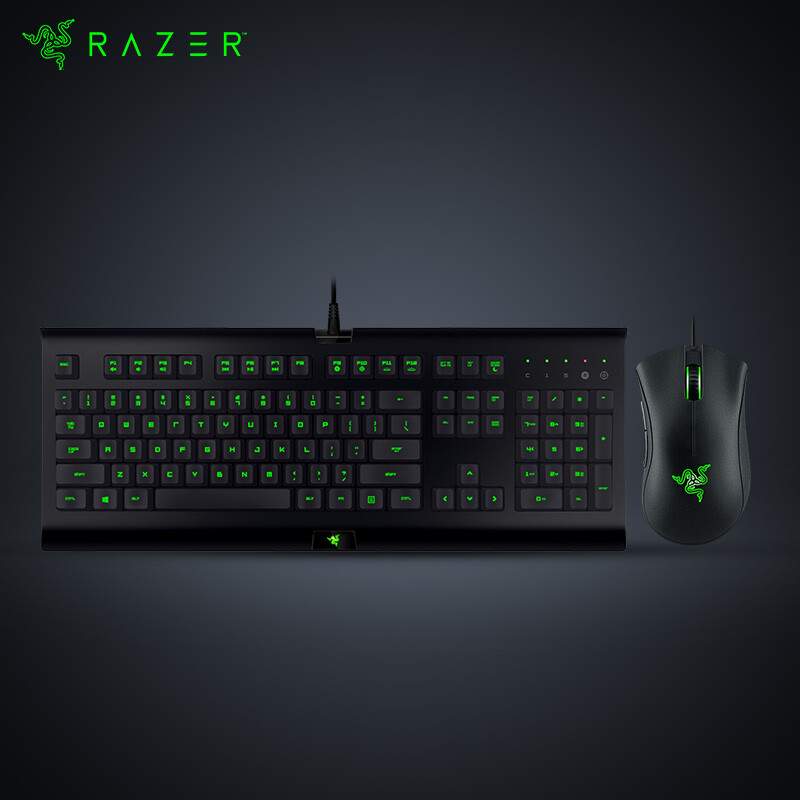 雷蛇 Razer 萨诺狼蛛专业版+雷蛇蝰蛇2000键鼠套装 办公套装键鼠套装 电竞游戏套装 绝地求生吃鸡键盘