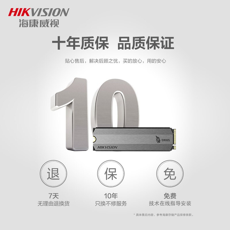 海康威视（HIKVISION）256GB SSD固态硬盘 M.2接口(NVMe协议) E2000LITE系列 10年质保