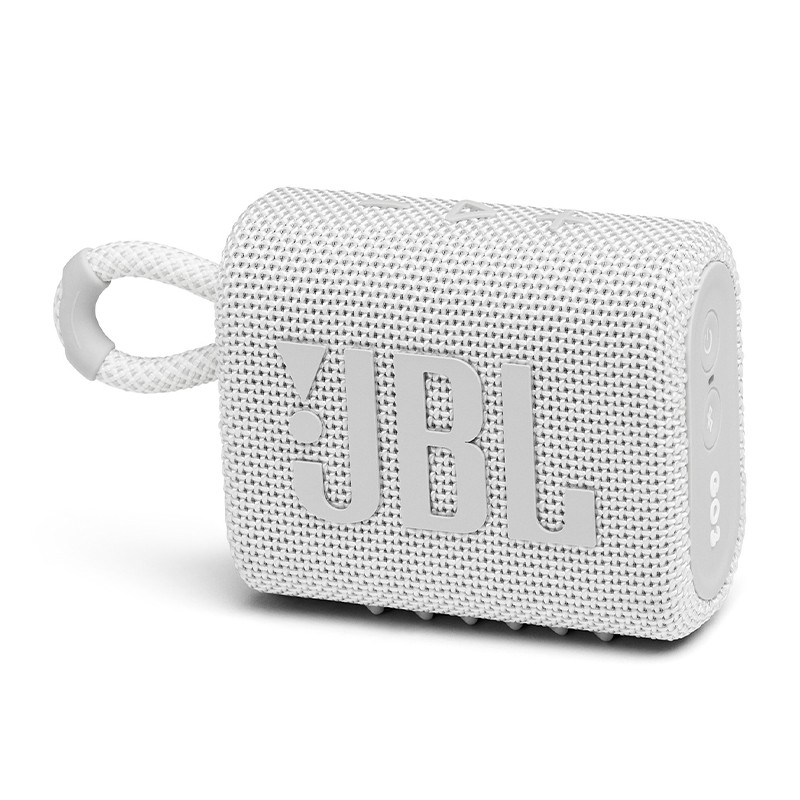 JBL GO3 音乐金砖三代 便携式蓝牙音箱 低音炮 户外音箱 迷你小音响 极速充电长续航 防水防尘设计 白色