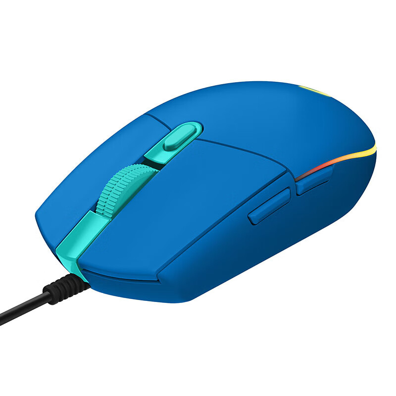 罗技（G）G102二代游戏鼠标 RGB鼠标 吃鸡鼠标 绝地求生 轻量设计小手男女生鼠标 G102二代 蓝