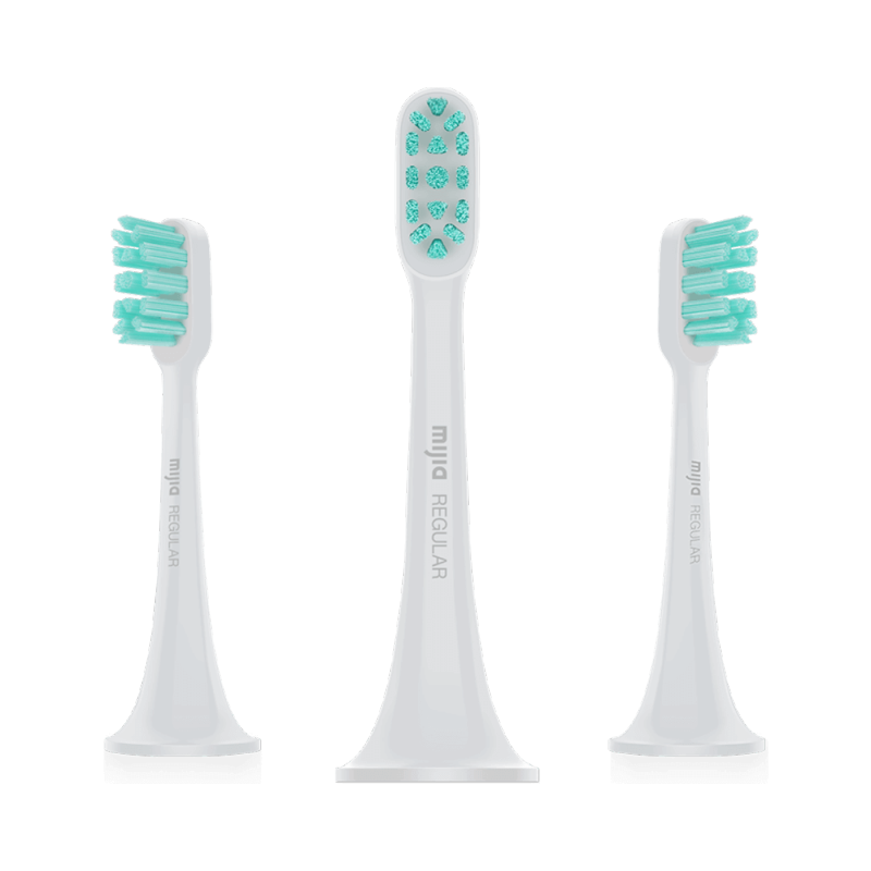 小米（MI）声波电动牙刷T500成人米家充电式家用智能防水震动牙刷 米家声波电动牙刷头 米家声波电动牙刷头（通用型）3支装