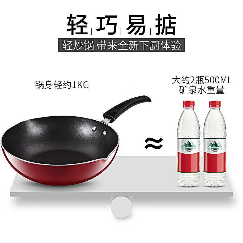 炊大皇不粘鍋炒鍋烹飪鍋具28cm平底炒菜鍋電磁爐燃?xì)饷簹庠钔ㄓ肂49315