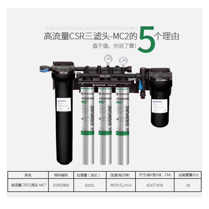 达人爆料爱惠浦HIGH FLOW CSR TWIN-MC2 三联套装净水器评测好不好？评测怎么样呢？真实质量反馈怎么样？评测好吗？