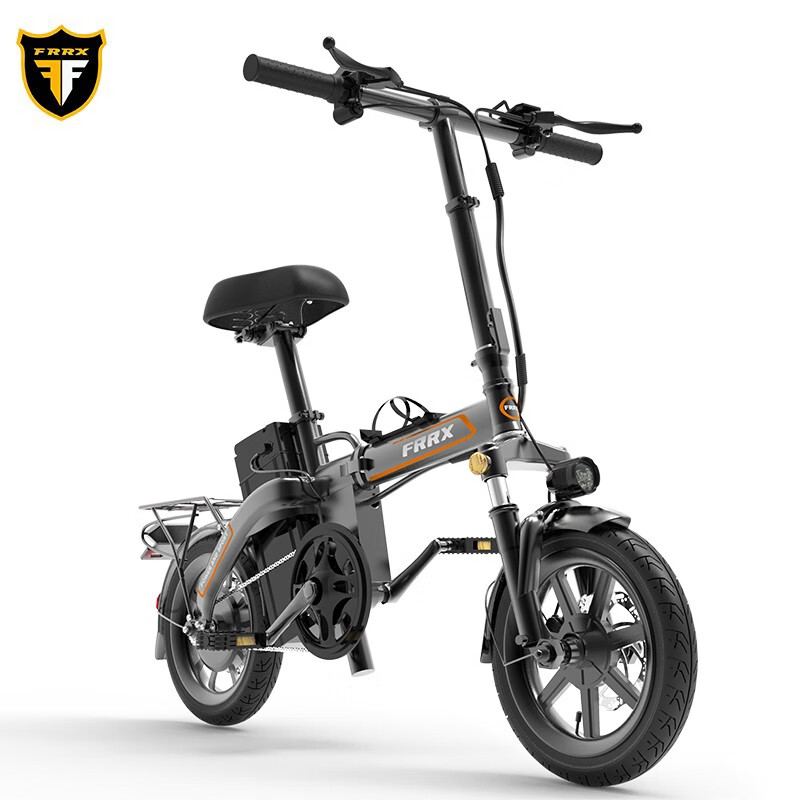 法克斯(FRRX)20款电动自行车 折叠代驾电动车迷你锂电动滑板车成人电瓶车 尊享版黑色 48v助力续航80公里