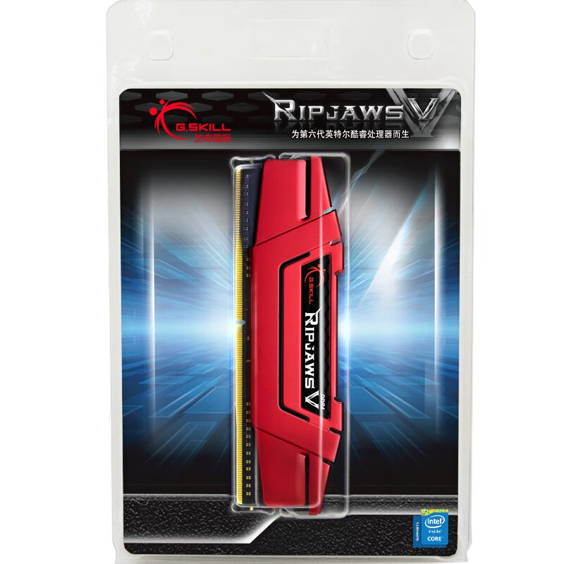 芝奇（G.SKILL）8GB DDR4 3200頻率 臺(tái)式機(jī)內(nèi)存條 Ripjaws V系列/法拉利紅