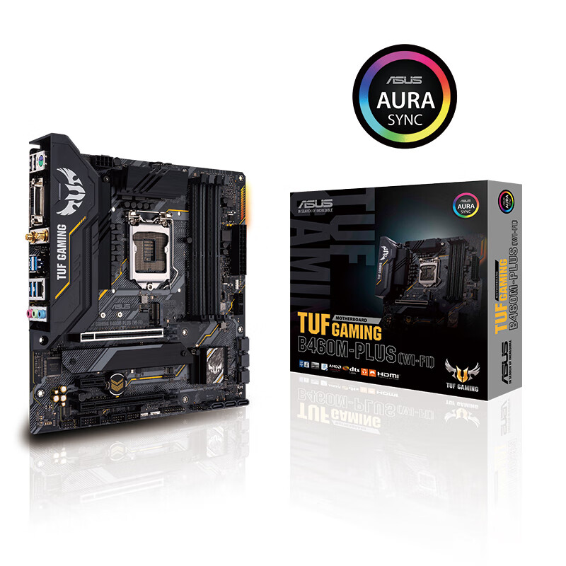 華碩（ASUS）TUF GAMING B460M-PLUS (WI-FI)重炮手主板 支持 CPU 10500/10400（Intel B460/LGA 1200）