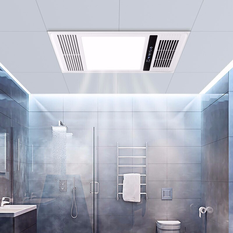 雷士照明（NVC）浴霸风暖机集成吊顶 卫生间浴室暖风机速暖取暖集成吊顶灯 浴室暖风双核 强推款【2500W】双核|八合一丨智能轻触