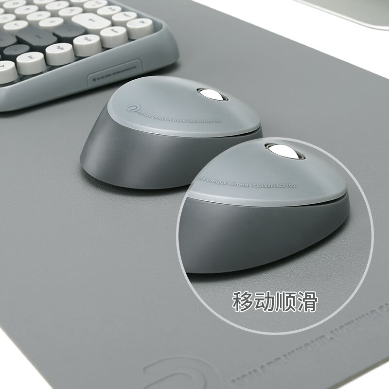 镭拓（Rantopad）S10 鼠标垫超大号 笔记本电脑键盘垫 防水皮革桌垫 办公桌书桌写字台桌面垫 灰色