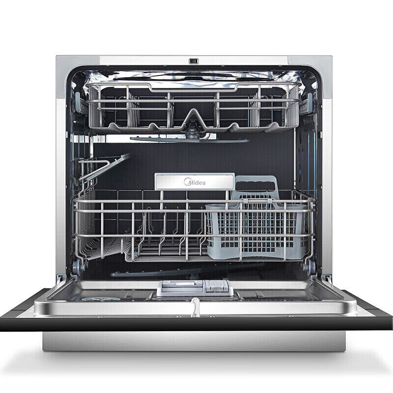 美的（Midea）8套 嵌入式家用洗碗机 热风烘干 智能家电 自动感应除菌 烘存一体 全自动刷碗机X4-S