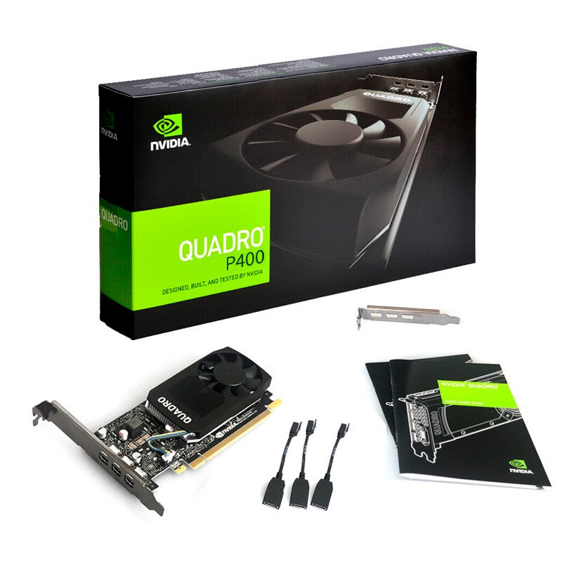丽台（LEADTEK）NVIDIA Quadro P400 2G GDDR5 64bit/32GBps/CUDA核心256 支持4K/多屏/平面制图设计专业显卡