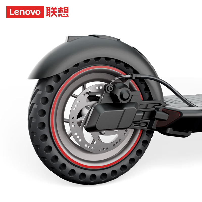 联想 Lenovo M2 电动滑板车男女成人便携可折叠黑色免充气蜂窝胎