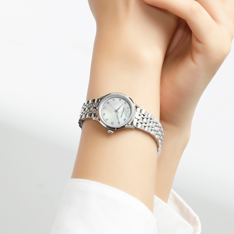 阿玛尼（EmporioArmani)手表钢制表带时尚休闲石英女士腕表AR1803