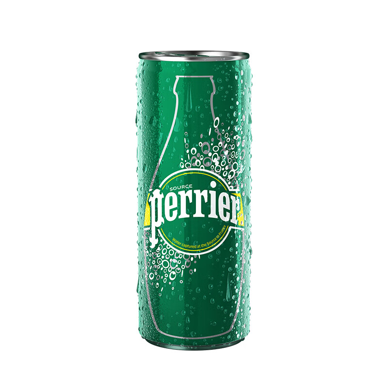 法國原裝進(jìn)口 巴黎水（Perrier）氣泡水  原味天然礦泉水 250ml*35罐（新老包裝隨機(jī)）