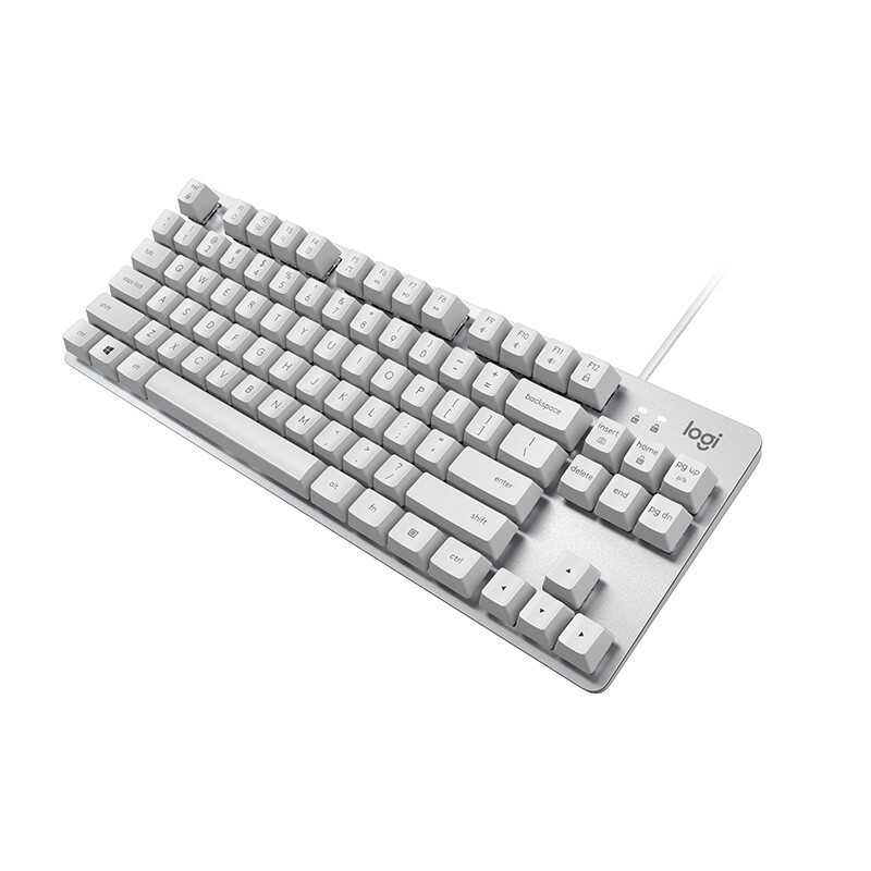 罗技（Logitech）K835机械键盘 有线键盘 游戏办公键盘 84键 白色 TTC轴 青轴