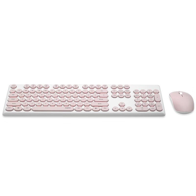 雷柏（Rapoo） X260 键鼠套装 无线键鼠套装 办公键盘鼠标套装 电脑键盘 笔记本键盘 粉色