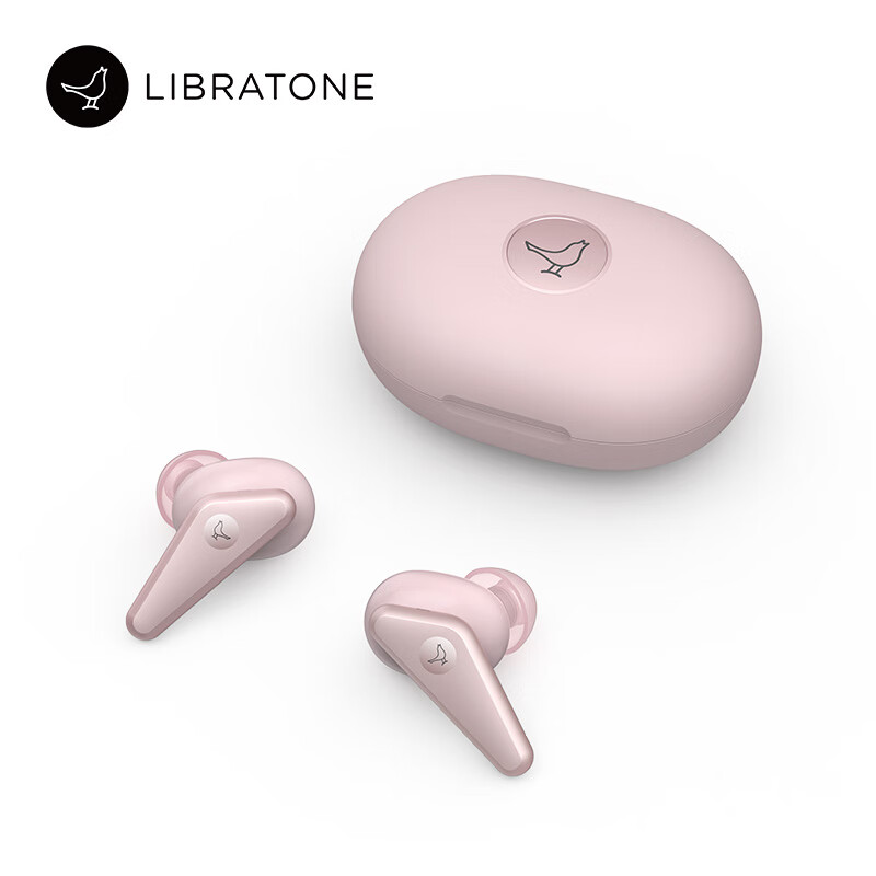 Libratone（小鸟耳机）TRACK Air+ SE特别版 主动降噪真无线蓝牙耳机防风噪入耳式防水运动耳机耳麦 樱粉色