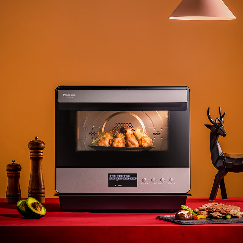 松下（Panasonic ）电烤箱 蒸烤箱 家用电烤箱 热风烘焙 多功能家用电烤箱 NU-JD181BXPE