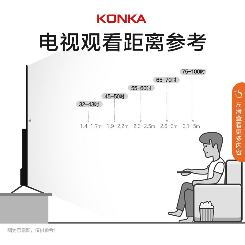 康佳（KONKA）70D6S 70英寸 超薄金屬機身 AI智能聲控 遠場語音 4K超高清 2+16GB內存 全面屏教育電視機