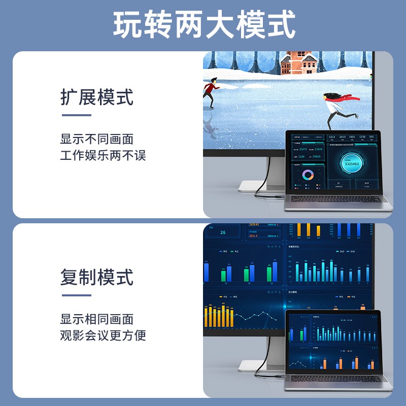 胜为（shengwei)Type-c转HDMI高清连接线 苹果笔记本华为P40手机笔记本 USB-C转HDMI转换器线1.8米WTH1018G