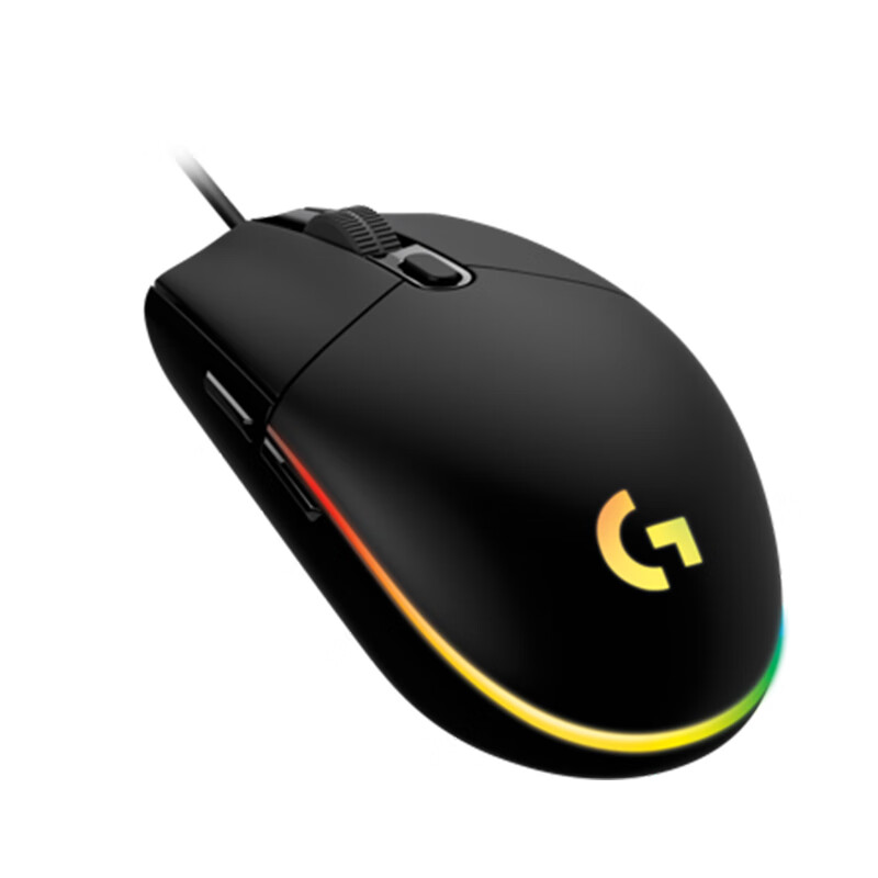罗技（G）G102二代游戏鼠标 RGB鼠标 吃鸡鼠标 绝地求生 轻量设计小手男女生鼠标 G102二代 黑