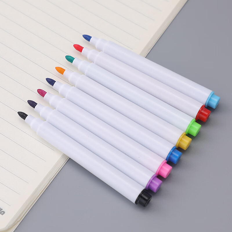 得印(befon) 8色彩色白板笔 儿童绘画涂鸦记号笔 便捷易擦水性笔 办公教学会议笔 学生文具 8支装0523