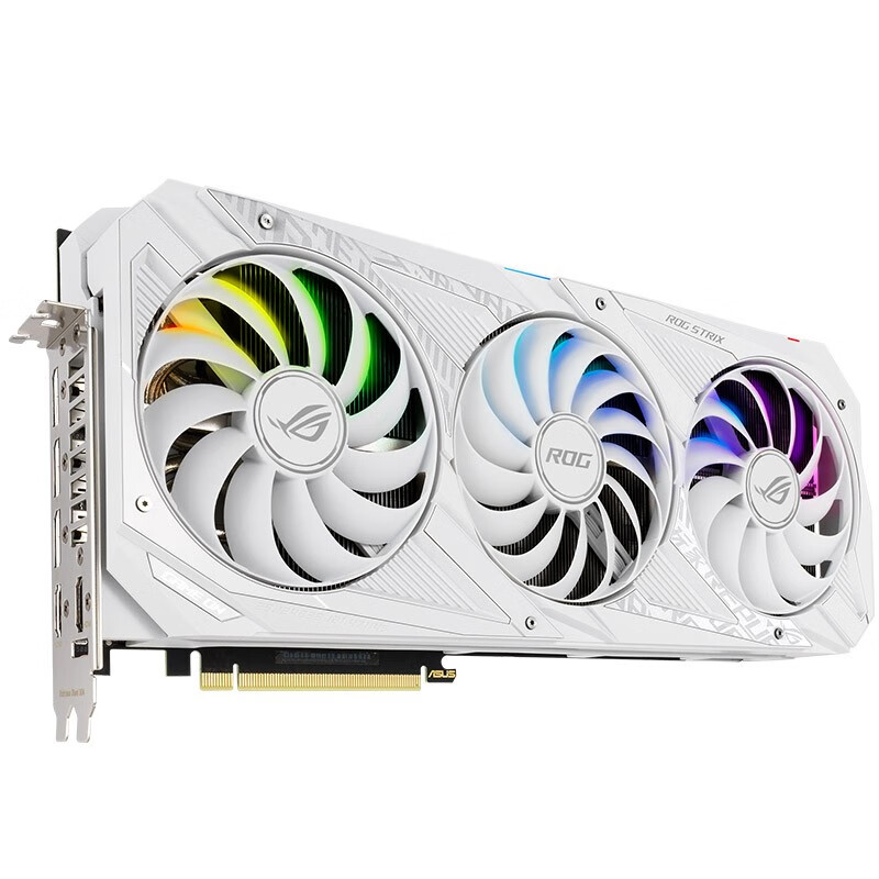 華碩 ASUS ROG-STRIX-RTX3090-O24G-WHITE 1860-1890MHz 吃雞電競游戲?qū)I(yè)獨立顯卡 白色特別版 賽博朋克